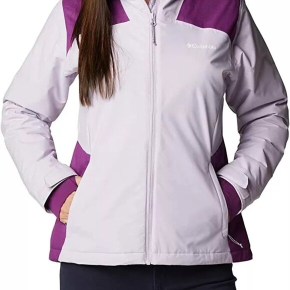 Columbia Women's Tipton Peak Insulated Jacket Pale Lilac/Plum SZ M NWT RET $160 - Picture 2 of 12